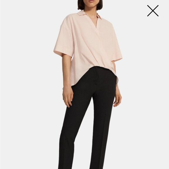 theory ss twist shirt Quartz icon shirting 2 new with tag size S MSRP $195 - Picture 1 of 13